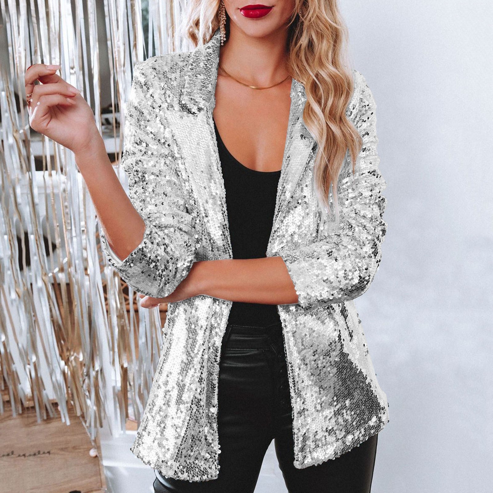 Women's sequin blazer for a glam night out