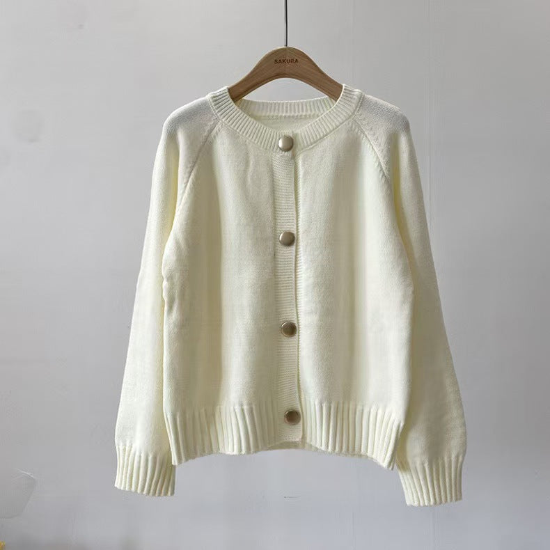 Women’s Button-Front Cardigan – Soft Fabric – Relaxed Fit – Ribbed Hem – Casual Style